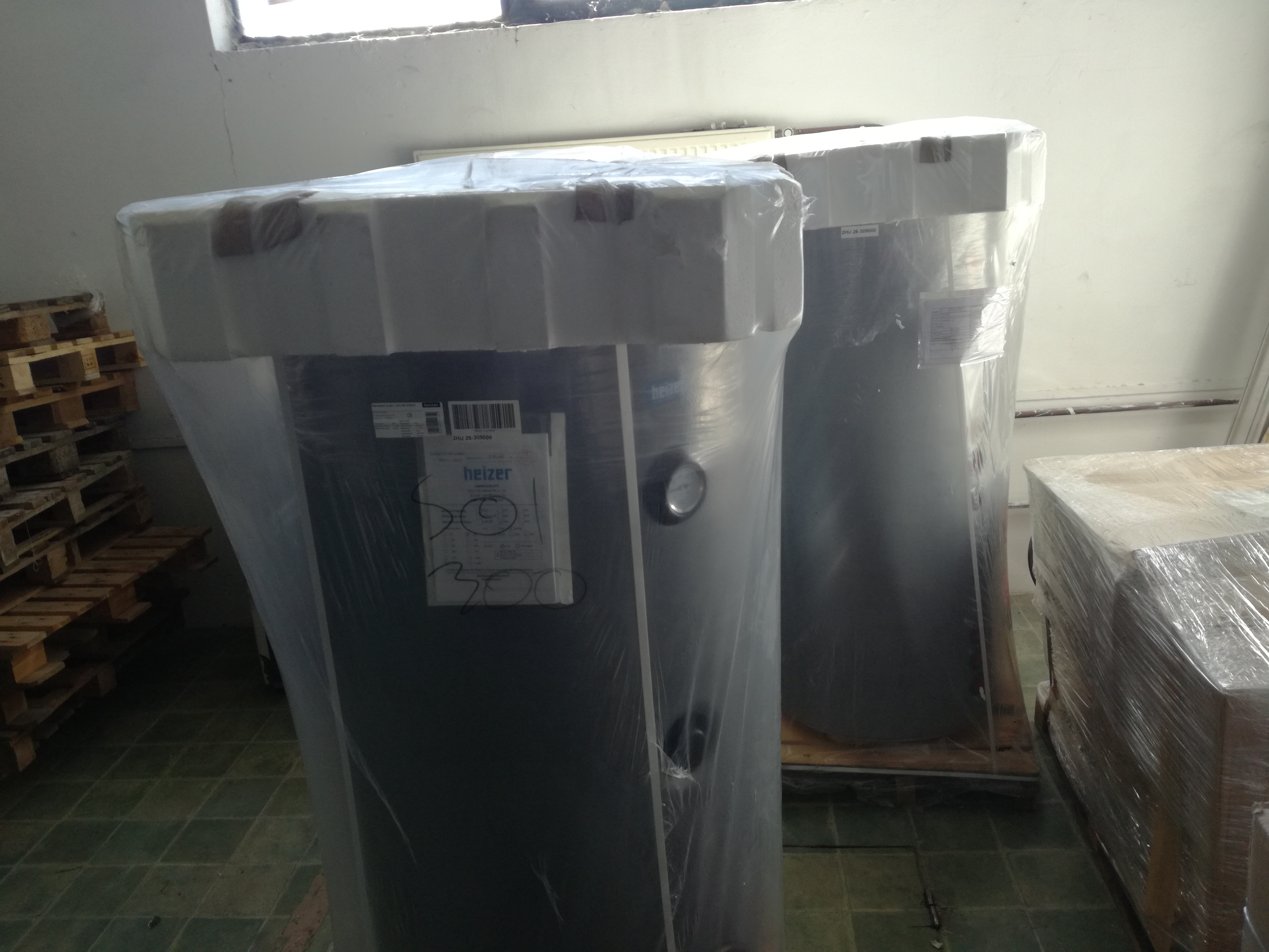 Raklapos áru kiszállítás előtt