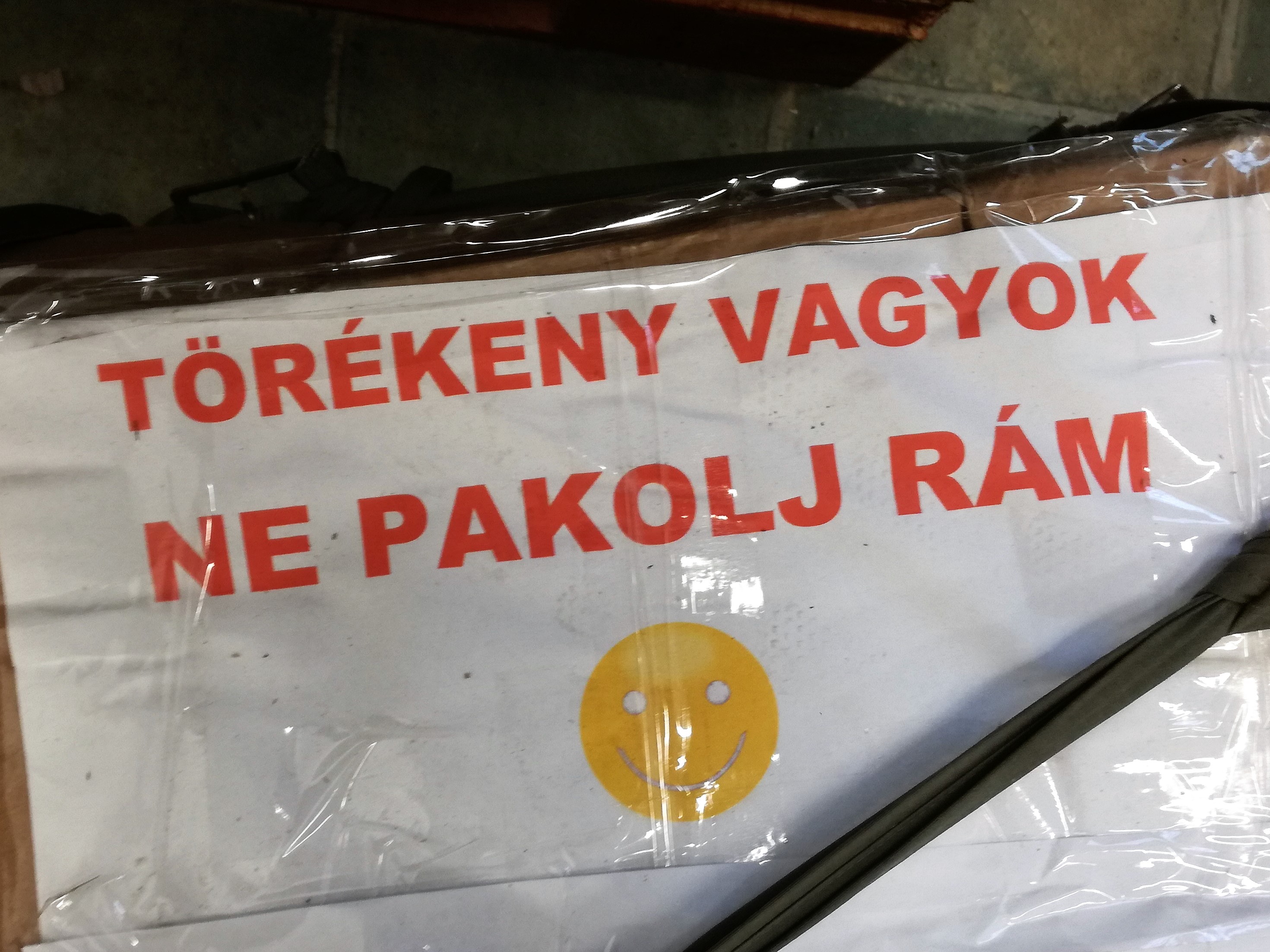 Törékeny áru jelzése